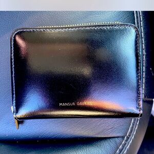 Mansur Gavriel Black Wallet Sleek Minimalist Design